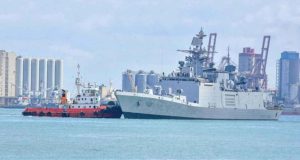 கொழும்பு துறைமுகத்தை வந்தடைந்த இந்திய கடற்படை கப்பல்