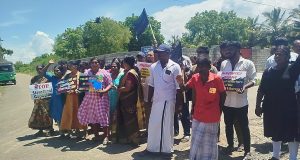 தையிட்டி திஸ்ஸ விகாரைக்கு எதிராக யாழில் போராட்டம்