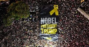 டெல் அவிவில் லட்சக்கணக்கான மக்கள் பேரணி