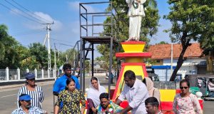 78வது சுதந்திர தினத்தை முன்னிட்டு சக்கர நாற்காலியில் இலங்கை சுற்றிய பயணம் மன்னாரில் நிறைவு