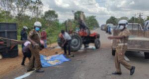 கோர விபத்தில் கணவன், மனைவி பலி