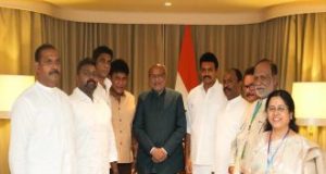 இந்திய துணை ஜனாதிபதியை சந்தித்த தமிழ்க் கட்சிகள்