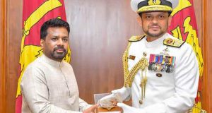 புதிய கடற்படைத் தளபதி ஜனாதிபதியுடன் சந்திப்பு