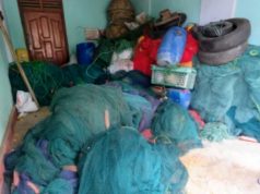 60 இலட்சம் ரூபா பெறுமதியான சுருக்கு வலைகளுடன் இளைஞர் கைது